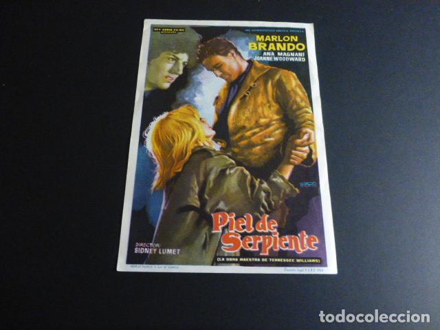 Cine: PIEL DE SERPIENTE PROGRAMA DE MANO SIN PUBLICIDAD - Foto 1