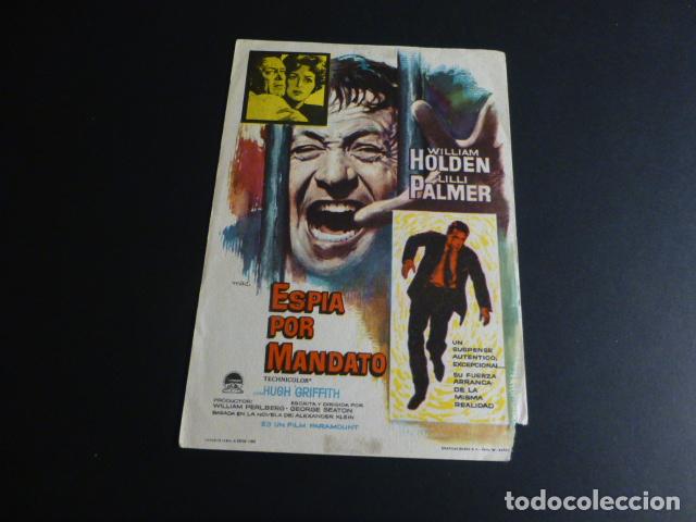 Cine: ESPIA POR MANDATO PROGRAMA DE MANO SIN PUBLICIDAD - Foto 1