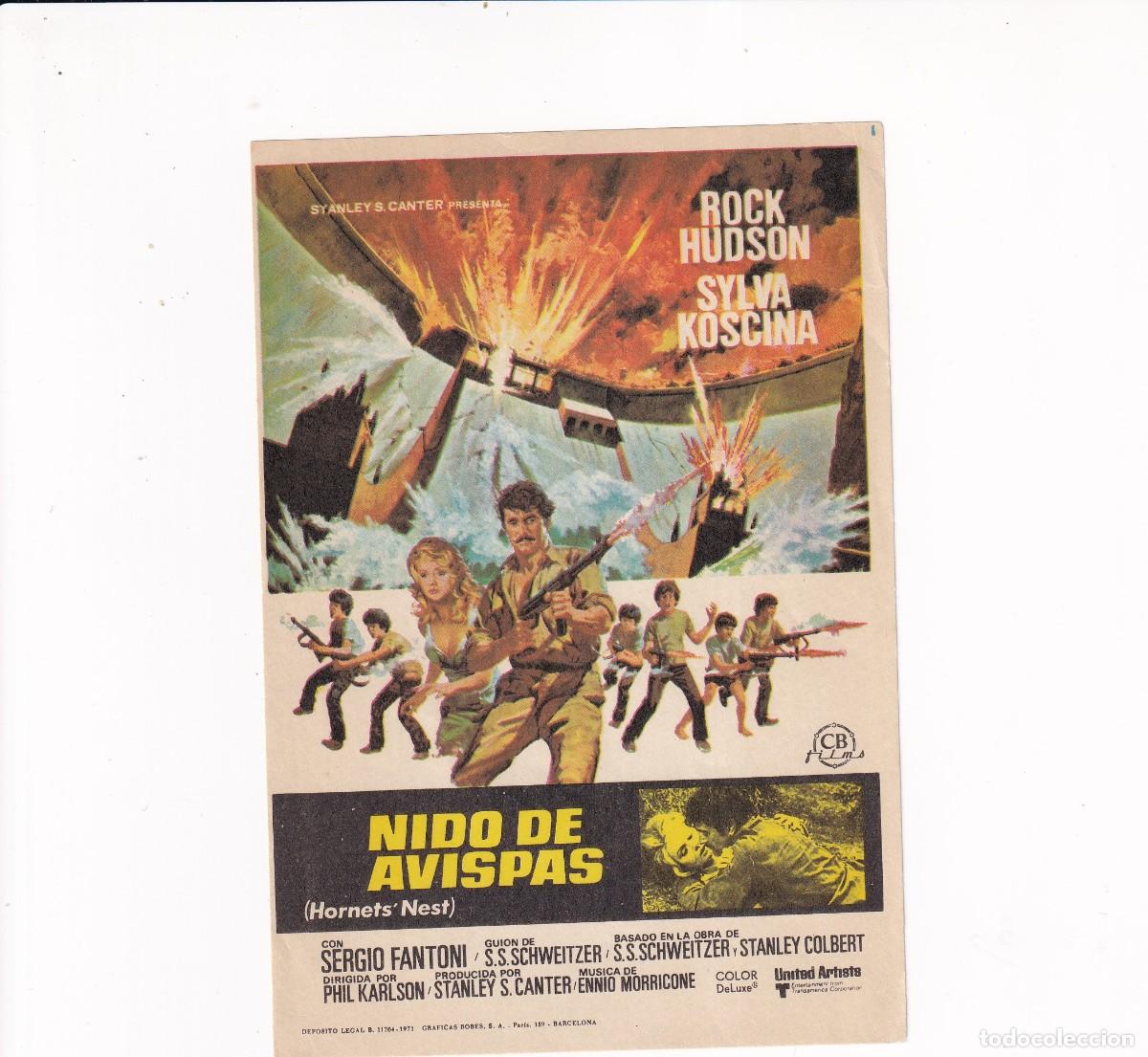 Cine: NIDO DE AVISPAS .- ROCK HUDSON - Foto 1