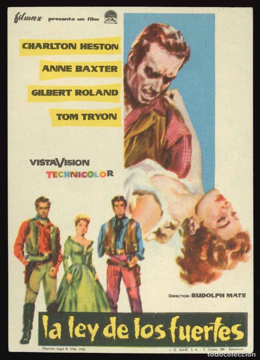 Cine: LA LEY DE LOS FUERTES / PROGRAMA DE CINE SIN PUBLICIDAD EN TRASERA (OESTE) - Foto 1