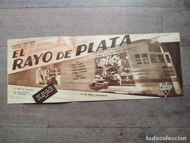 Cine: PTCC6 43 EL RAYO DE PLATA PROGRAMA DOBLE RKO SALLY BLANE CHARLES STARRET - Foto 1