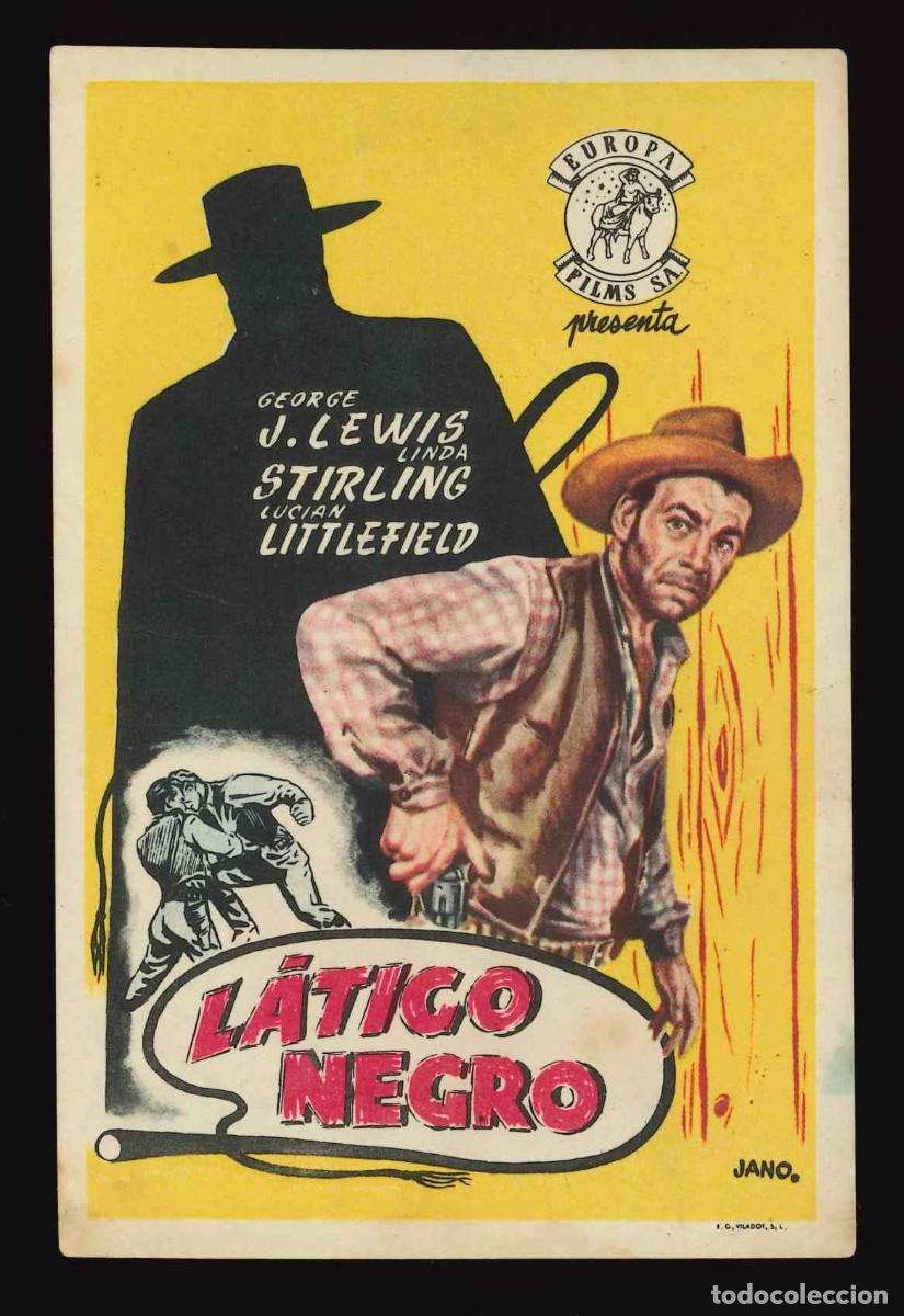 Cine: L&Aacute;TIGO NEGRO / PROGRAMA DE CINE SIN PUBLICIDAD EN TRASERA (OESTE) - Foto 1