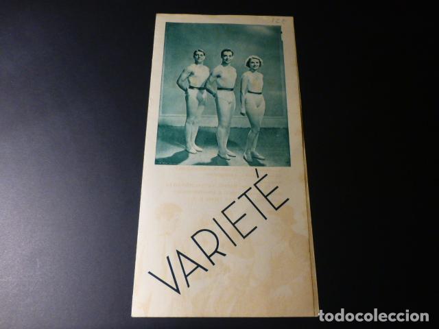 Cine: VARIET&Eacute; PROGRAMA DE MANO A&Ntilde;OS 30 FOLLETO - Foto 1