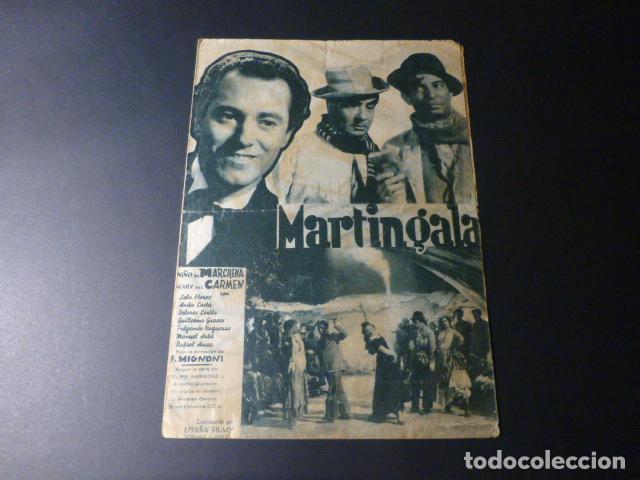 Cine: MARTINGALA PROGRAMA DE MANO DOBLE CON PUBLICIDAD TEATRO LATORRE - Foto 1