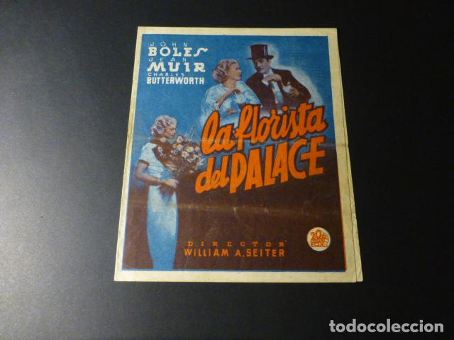 Cine: LA FLORISTA DEL PALACE PROGRAMA DE MANO DOBLE SIN PUBLICIDAD - Foto 1