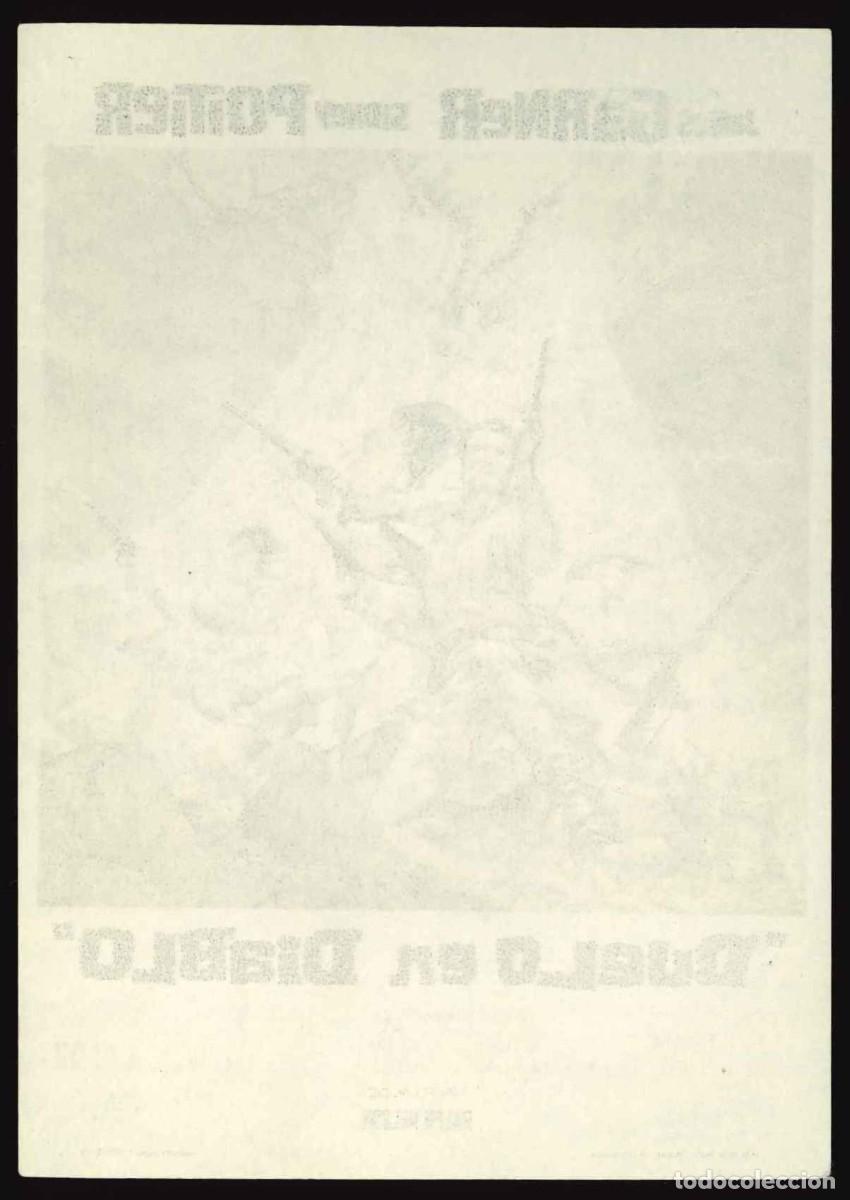 Cine: DUELO EN DIABLO / PROGRAMA DE CINE SIN PUBLICIDAD EN TRASERA (OESTE) - Foto 2