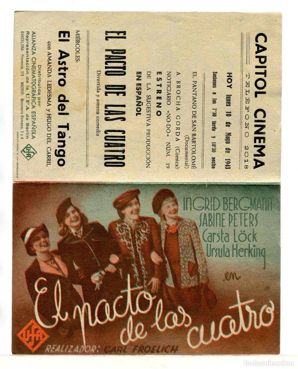 Cine: EL PACTO DE LAS CUATRO, con Ingrid Bergman. - Foto 1