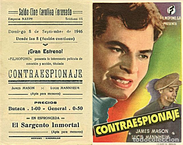 Cine: Programa de mano Cine Carolina Coronado. Almendralejo (Badajoz) - Foto 1