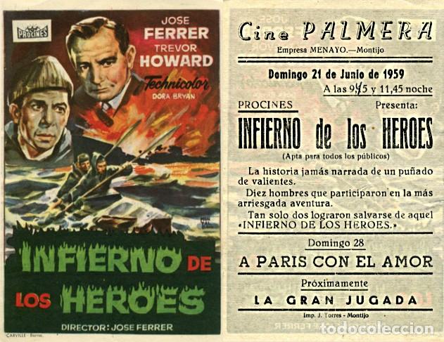 Cine: Programa de mano Cine Palmera. Montijo (Badajoz) - Foto 1