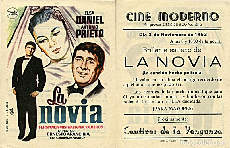 Cine: Programa de mano Cine Moderno. Montijo (Badajoz) - Foto 1