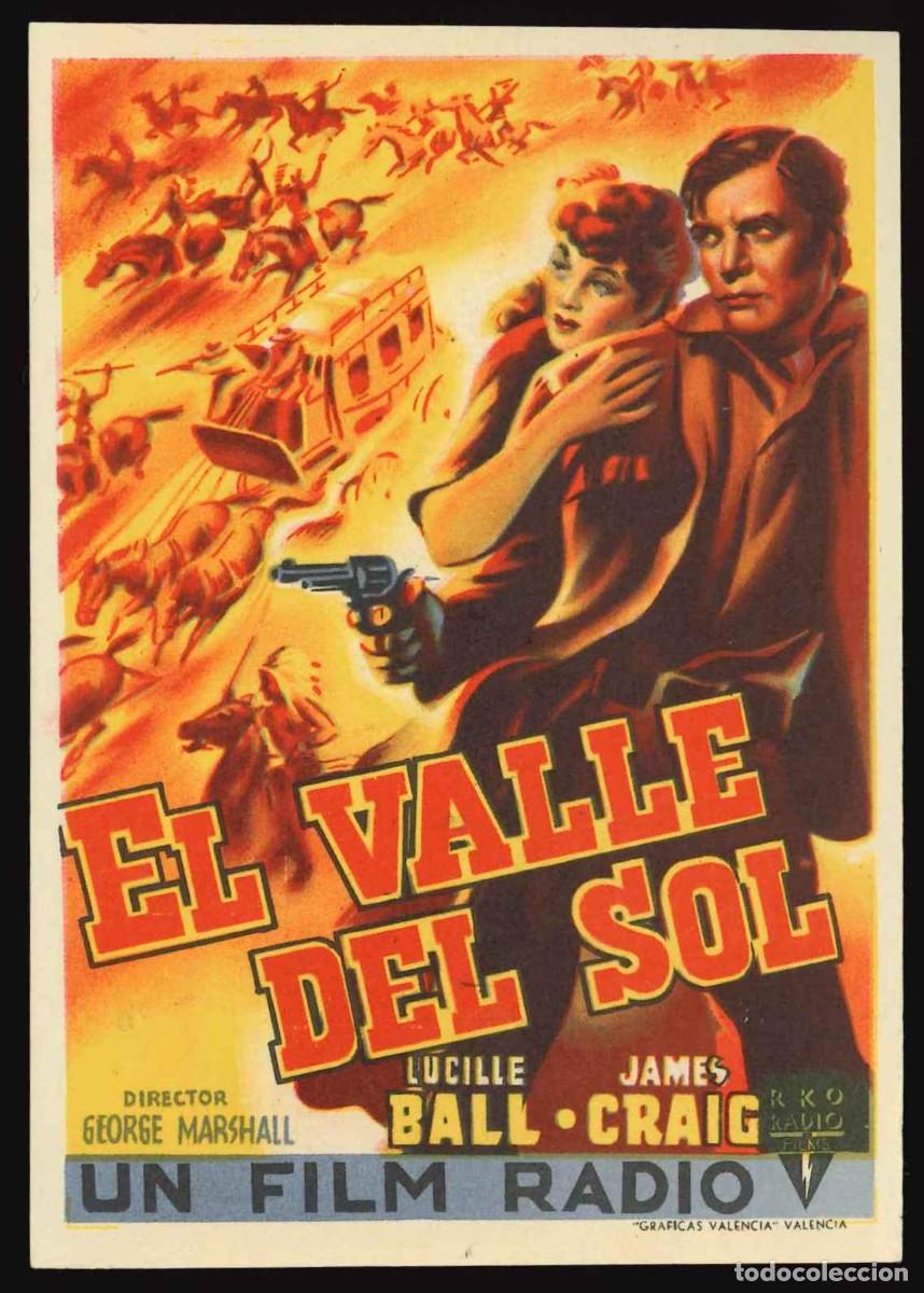 Cine: EL VALLE DEL SOL / PROGRAMA DE CINE SIN PUBLICIDAD EN TRASERA (OESTE) - Foto 1