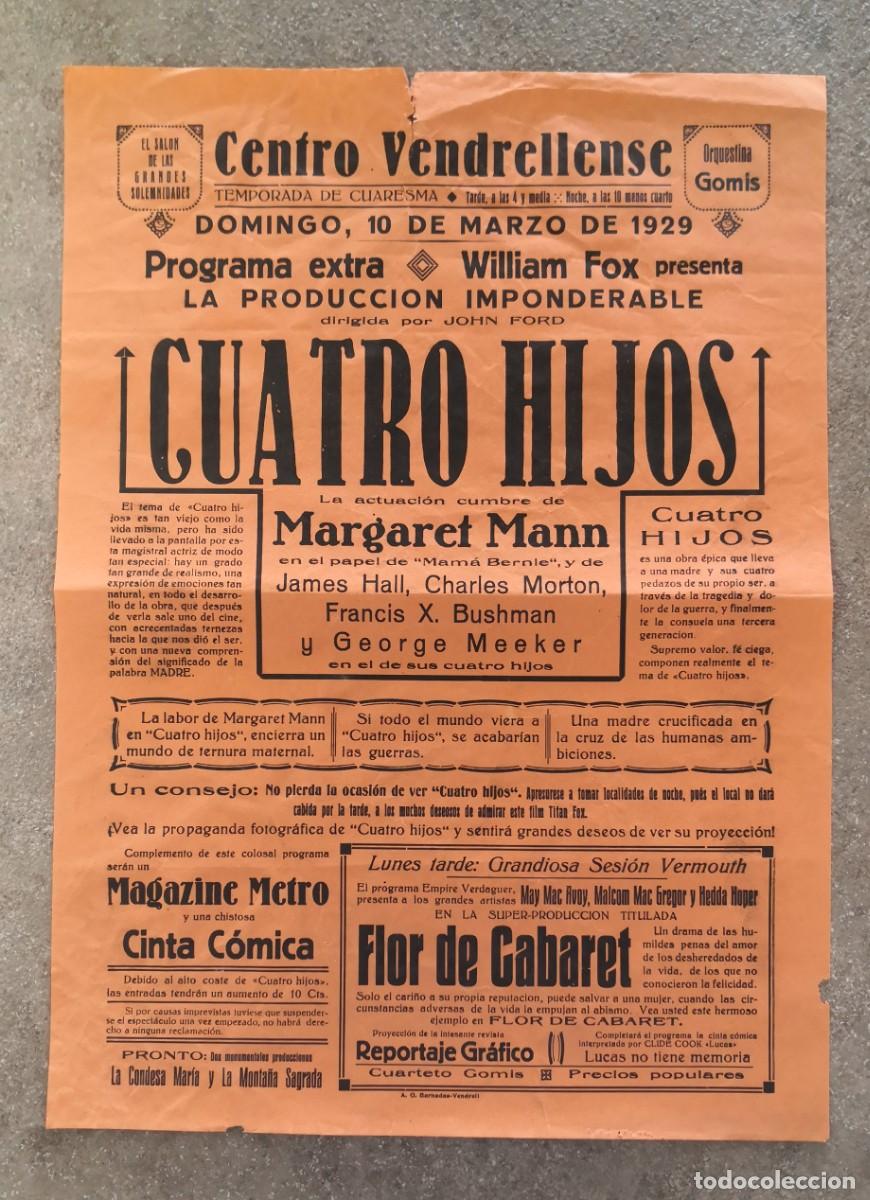 Cine: 9 PASQUINES PROGRAMAS A&Ntilde;OS 20 &rdquo;CENTRO VERDELLENSE&rdquo; - Foto 2