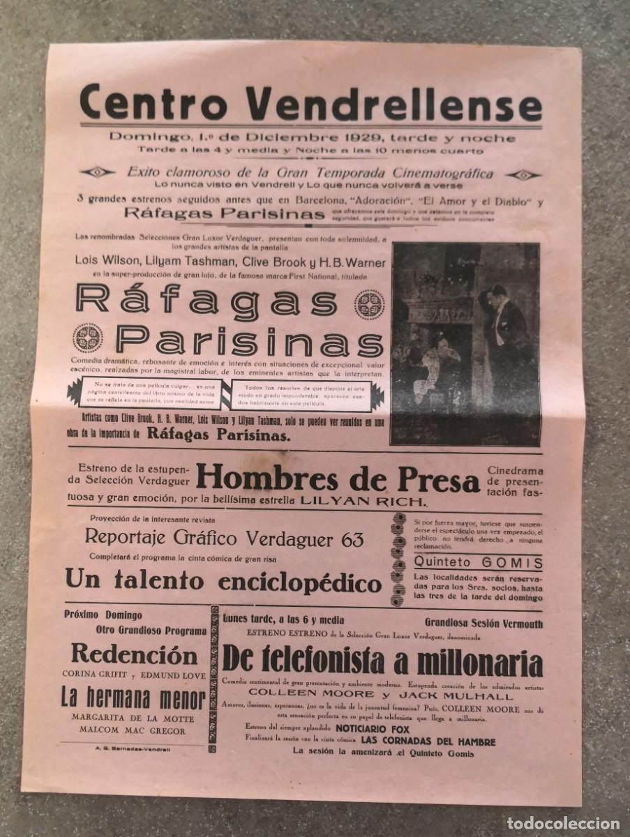 Cine: 9 PASQUINES PROGRAMAS A&Ntilde;OS 20 &rdquo;CENTRO VERDELLENSE&rdquo; - Foto 5