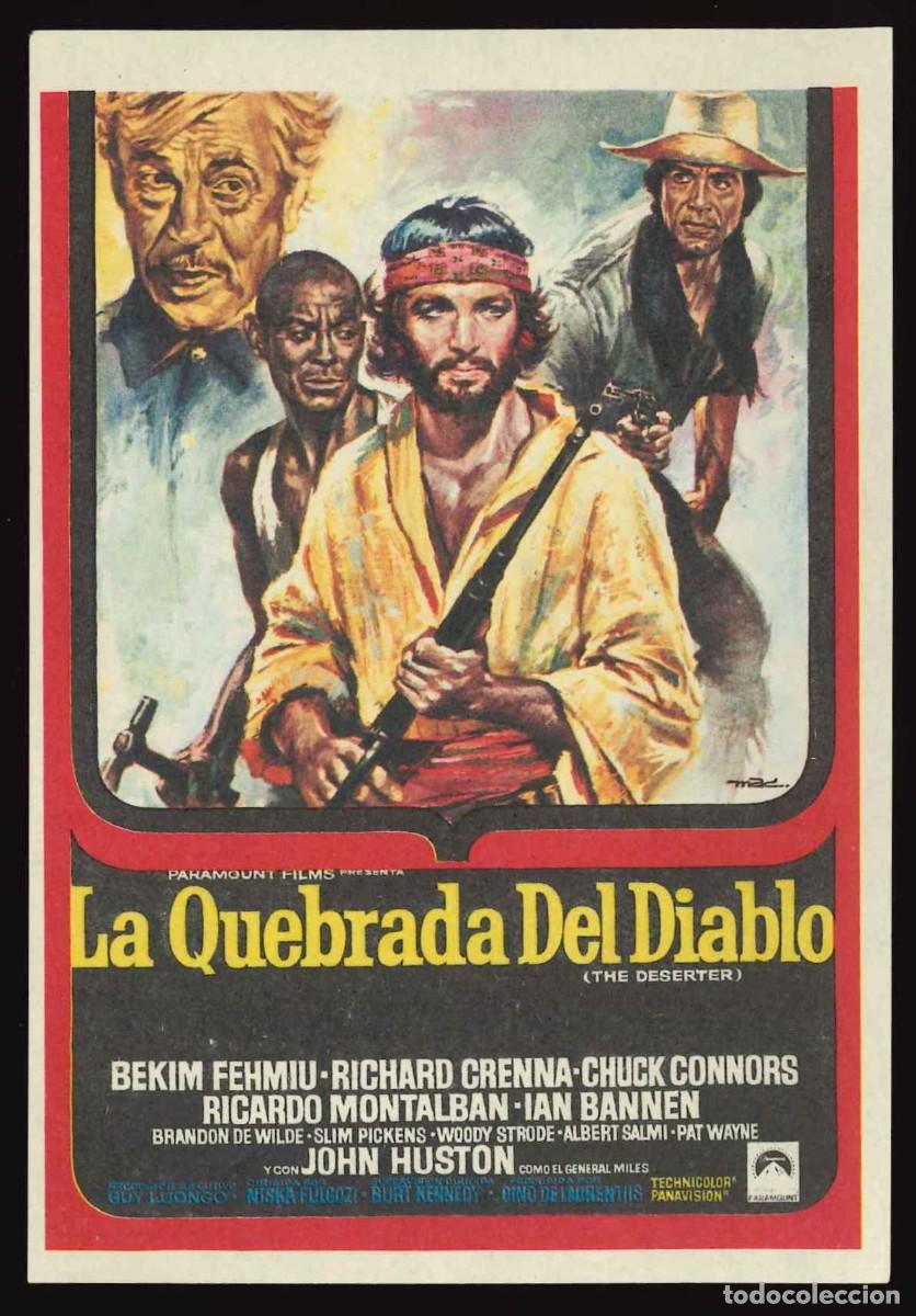 Cine: LA QUEBRADA DEL DIABLO / PROGRAMA DE CINE SIN PUBLICIDAD EN TRASERA (OESTE) - Foto 1