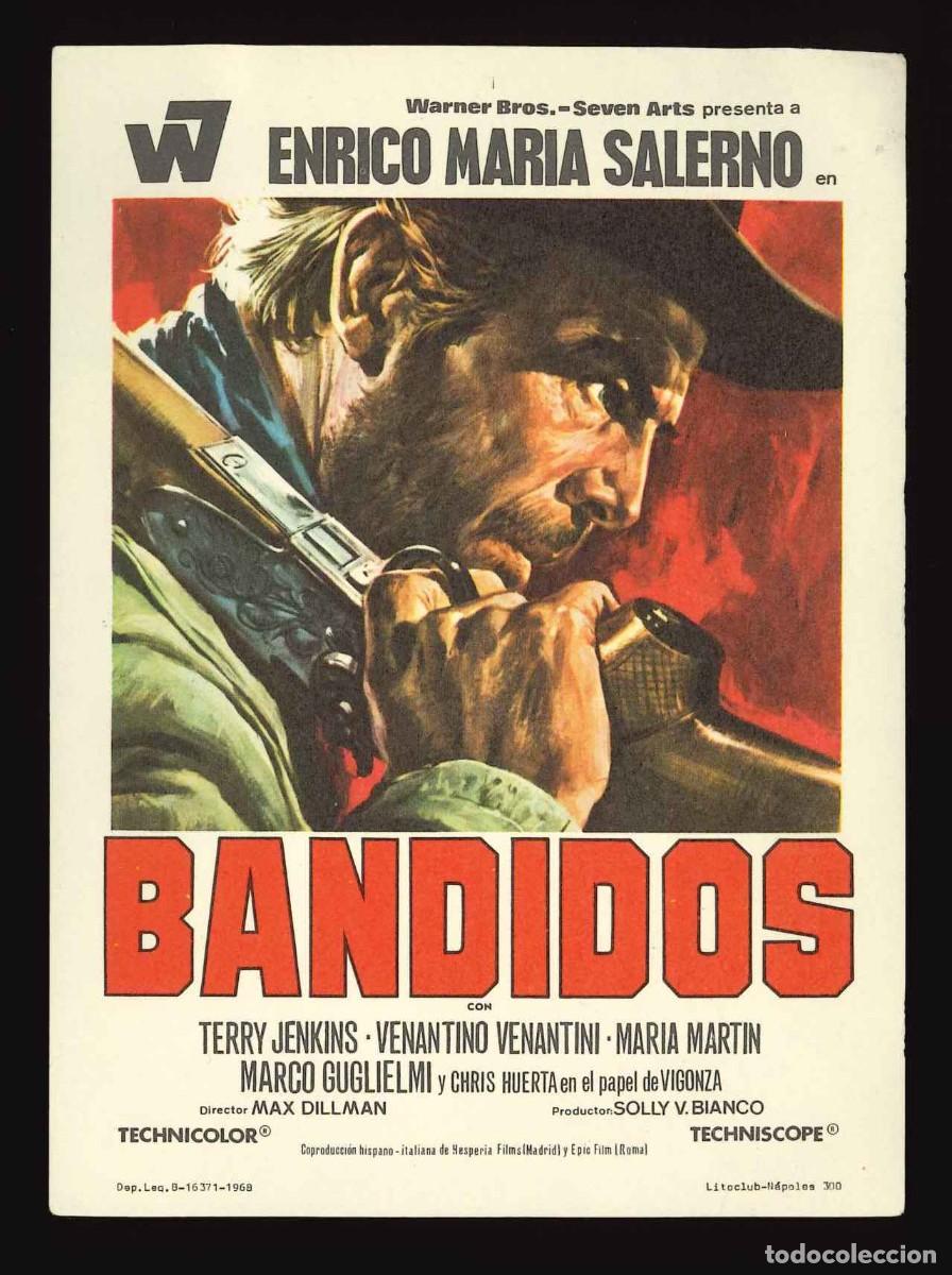 Cine: BANDIDOS / PROGRAMA DE CINE SIN PUBLICIDAD EN TRASERA (OESTE) - Foto 1