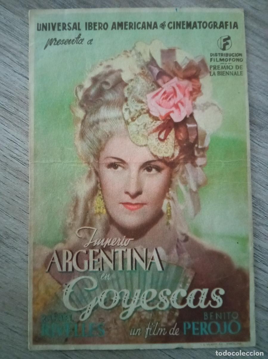 Cine: GOYESCAS, IMPERIO ARGENTINA - Foto 1