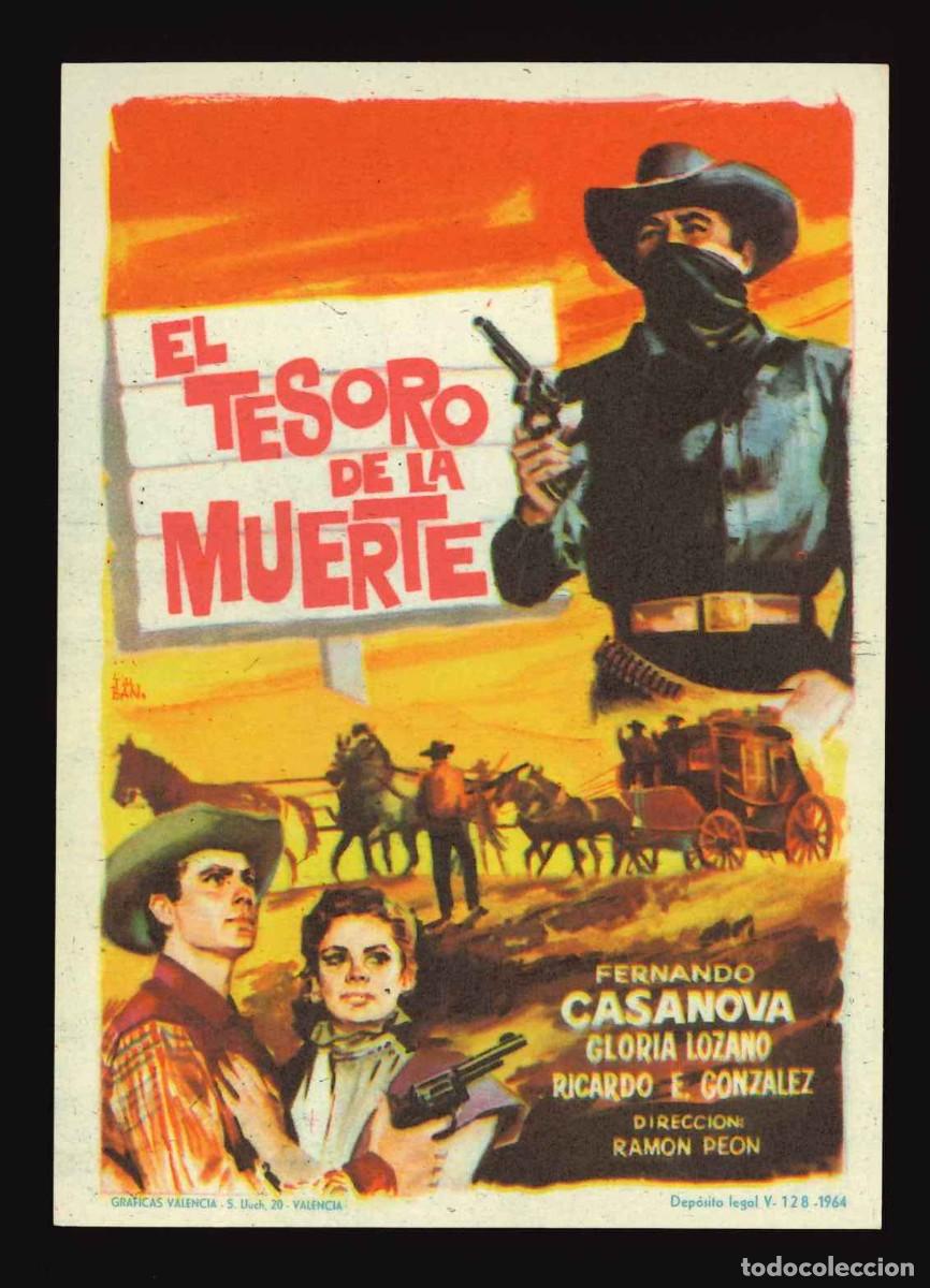 Cine: EL TESORO DE LA MUERTE / PROGRAMA DE CINE SIN PUBLICIDAD EN TRASERA (OESTE) - Foto 1
