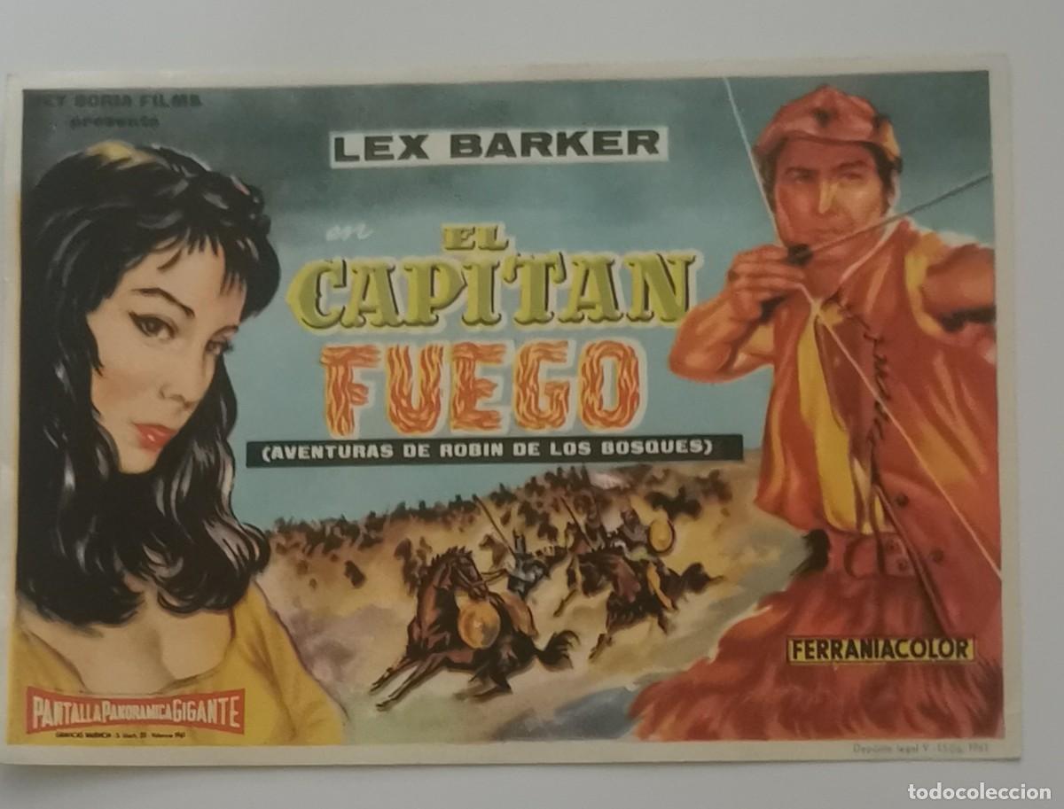  Foglietti di film di film antichi di cinema: EL CAPITAN FUEGO