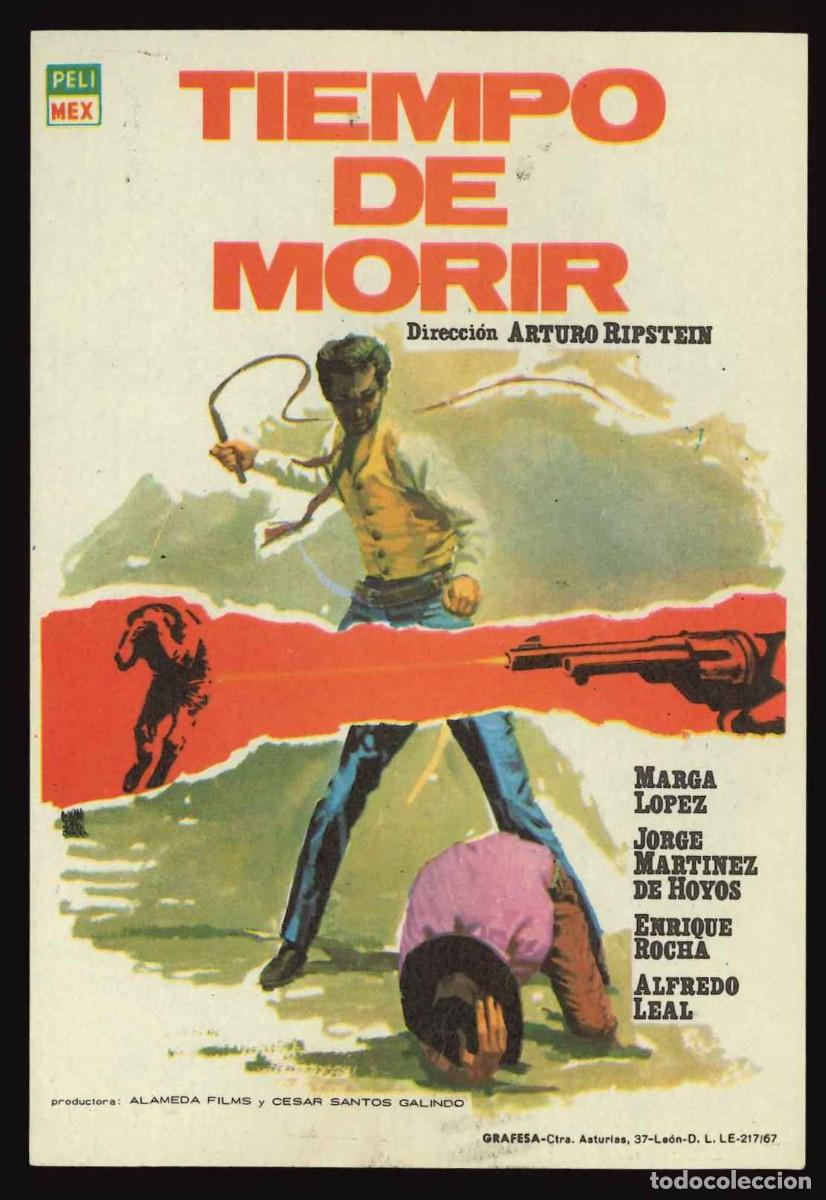 Cine: TIEMPO DE MORIR / PROGRAMA DE CINE SIN PUBLICIDAD EN TRASERA (OESTE) - Foto 1
