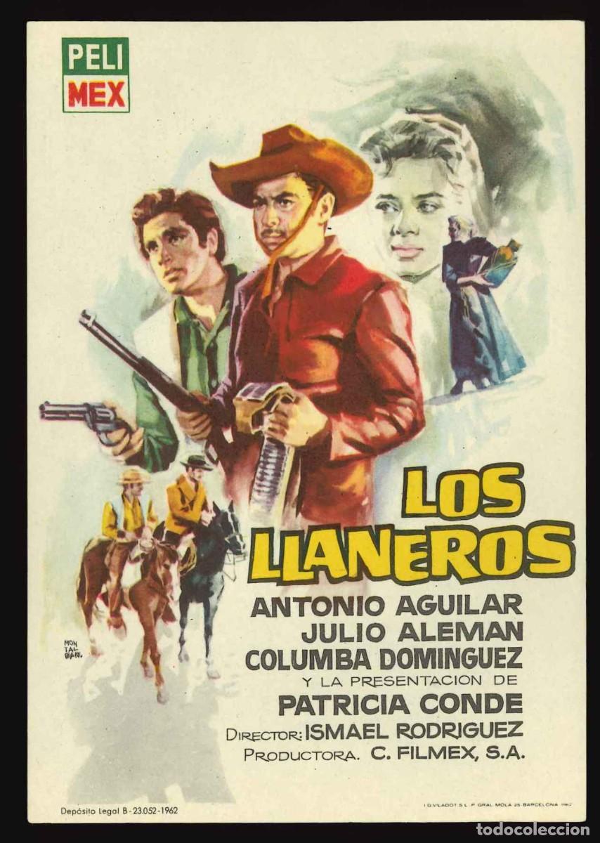 Cine: LOS LLANEROS / PROGRAMA DE CINE SIN PUBLICIDAD EN TRASERA (OESTE) - Foto 1