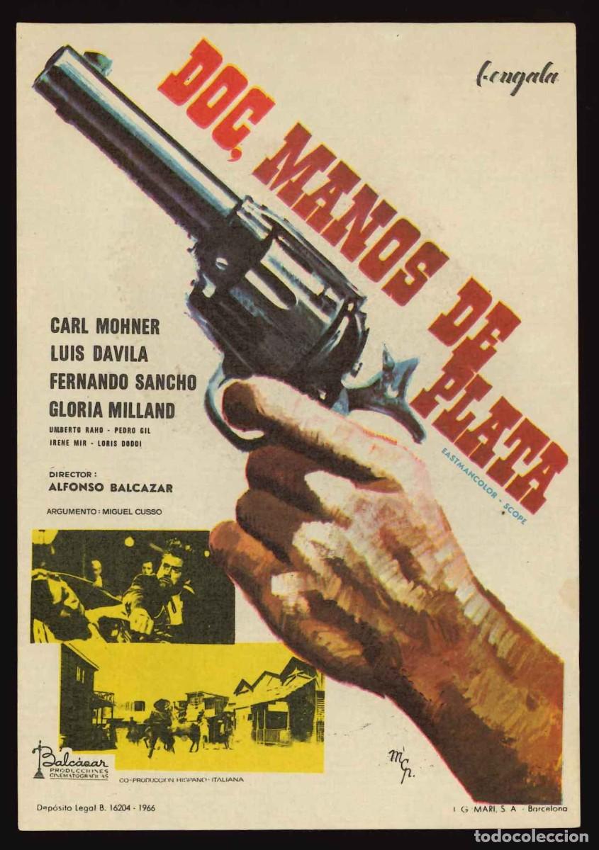 Cine: DOC, MANOS DE PLATA / PROGRAMA DE CINE SIN PUBLICIDAD EN TRASERA (OESTE) - Foto 1