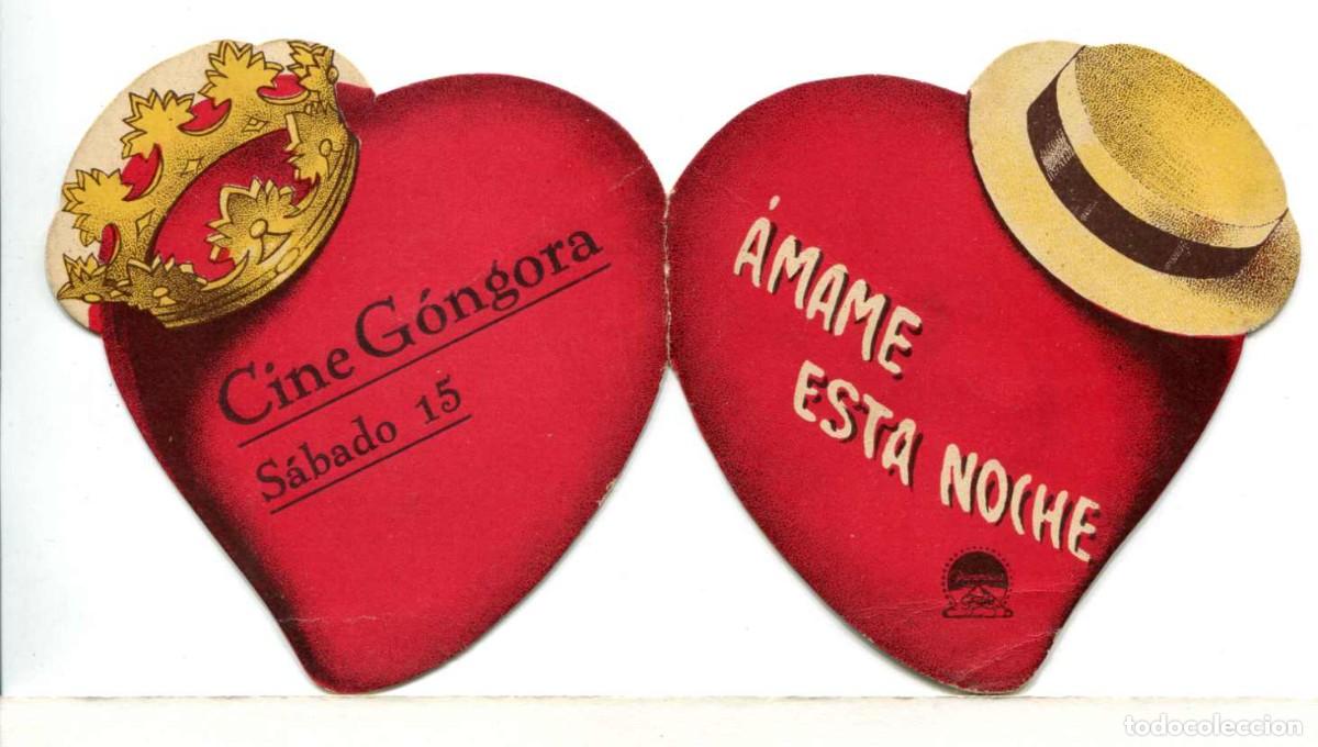  Foglietti di film di film antichi di cinema: AMAME ESTA NOCHE, con Jeanette MacDonald.