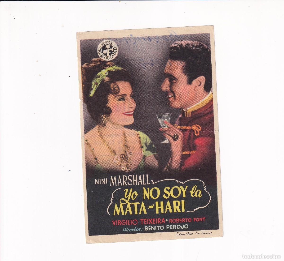 Cine: YO NO SOY LA MATA-HARI .- NINI MARSHALL - Foto 1