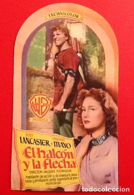 Cine: FOLLETO DE MANO.PROGRAMA. EL HALCON Y LA FLECHA. ENVIO INCLUIDO, - Foto 1