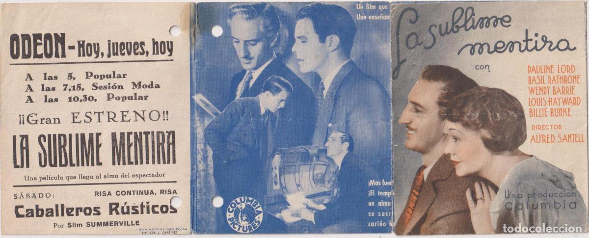Cine: La sublime mentira. Programa de Columbia. Cine Ode&oacute;n - Foto 1