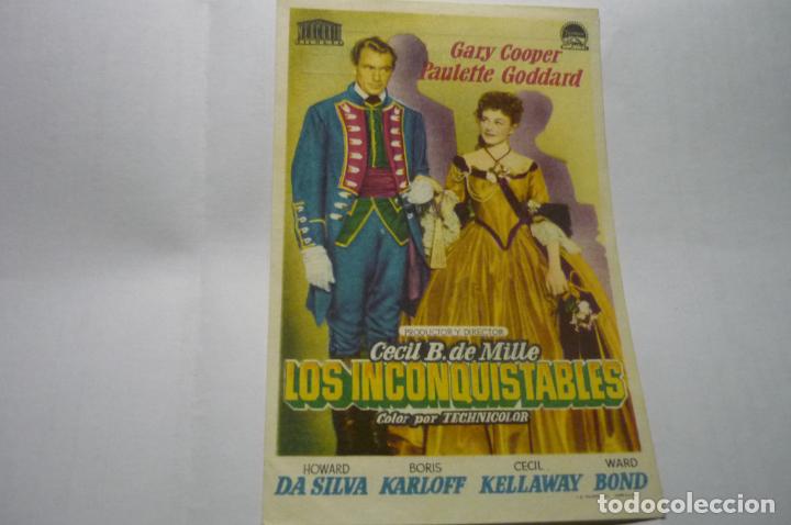 Cine: programa los inconquistables.-gary cooper.-publicidad cinema baracaldo - Foto 1