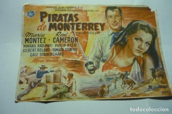 Cine: programa piratas de monterrey,.maria montez KURSAAL .MONTBLANCH