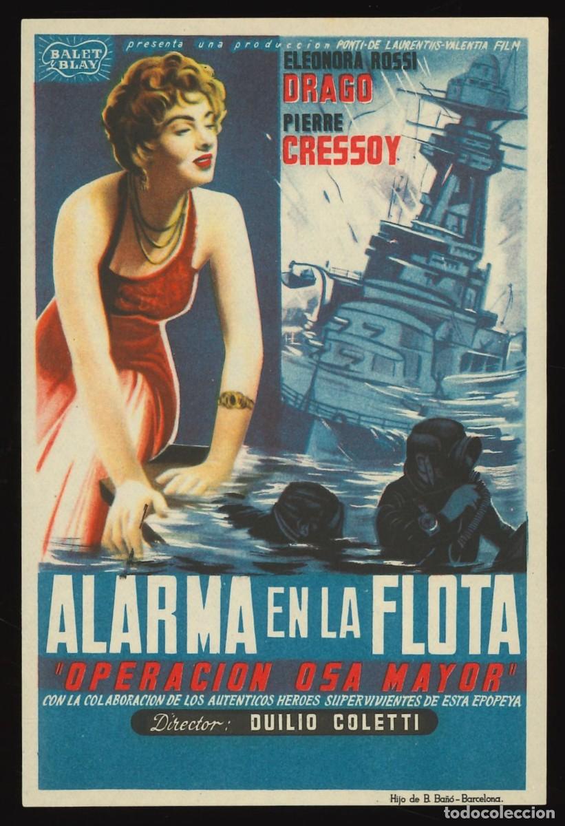 Cine: ALARMA EN LA FLOTA / PROGRAMA DE CINE SIN PUBLICIDAD EN TRASERA (B&Eacute;LICO) - Foto 1