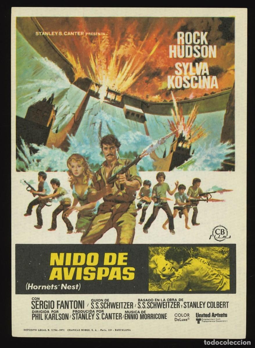 Cine: NIDO DE AVISPAS / PROGRAMA DE CINE SIN PUBLICIDAD EN TRASERA (B&Eacute;LICO) - Foto 1