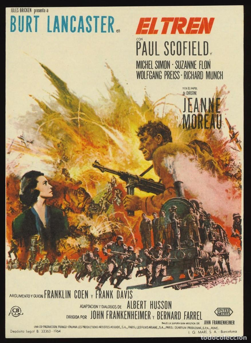 Cine: EL TREN / PROGRAMA DE CINE SIN PUBLICIDAD EN TRASERA (B&Eacute;LICO) - Foto 1