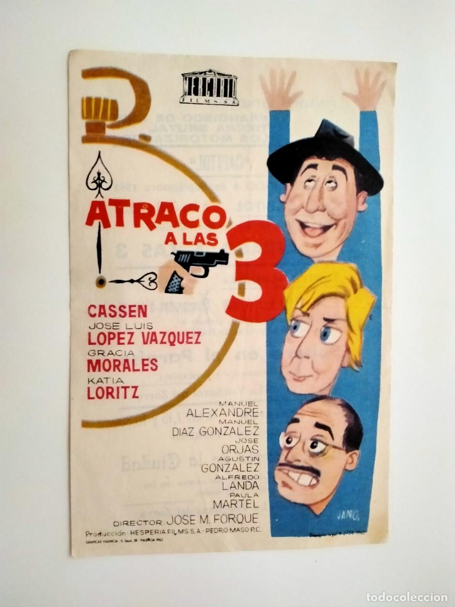 Kino: programa de cine de -atraco a las 3