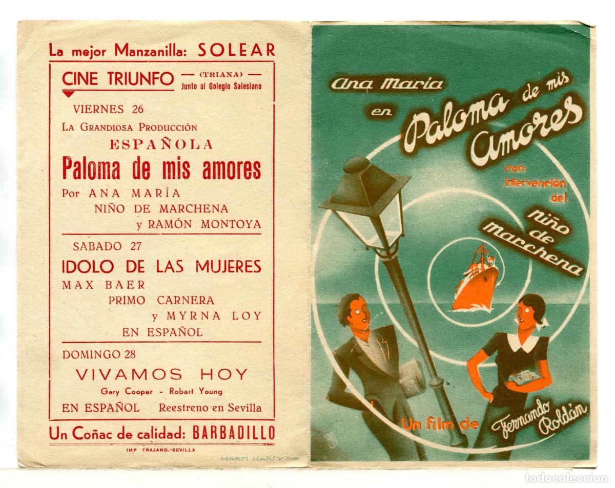 Kino: PAL0MAS DE MIS AMORES, con Carmen Viance.