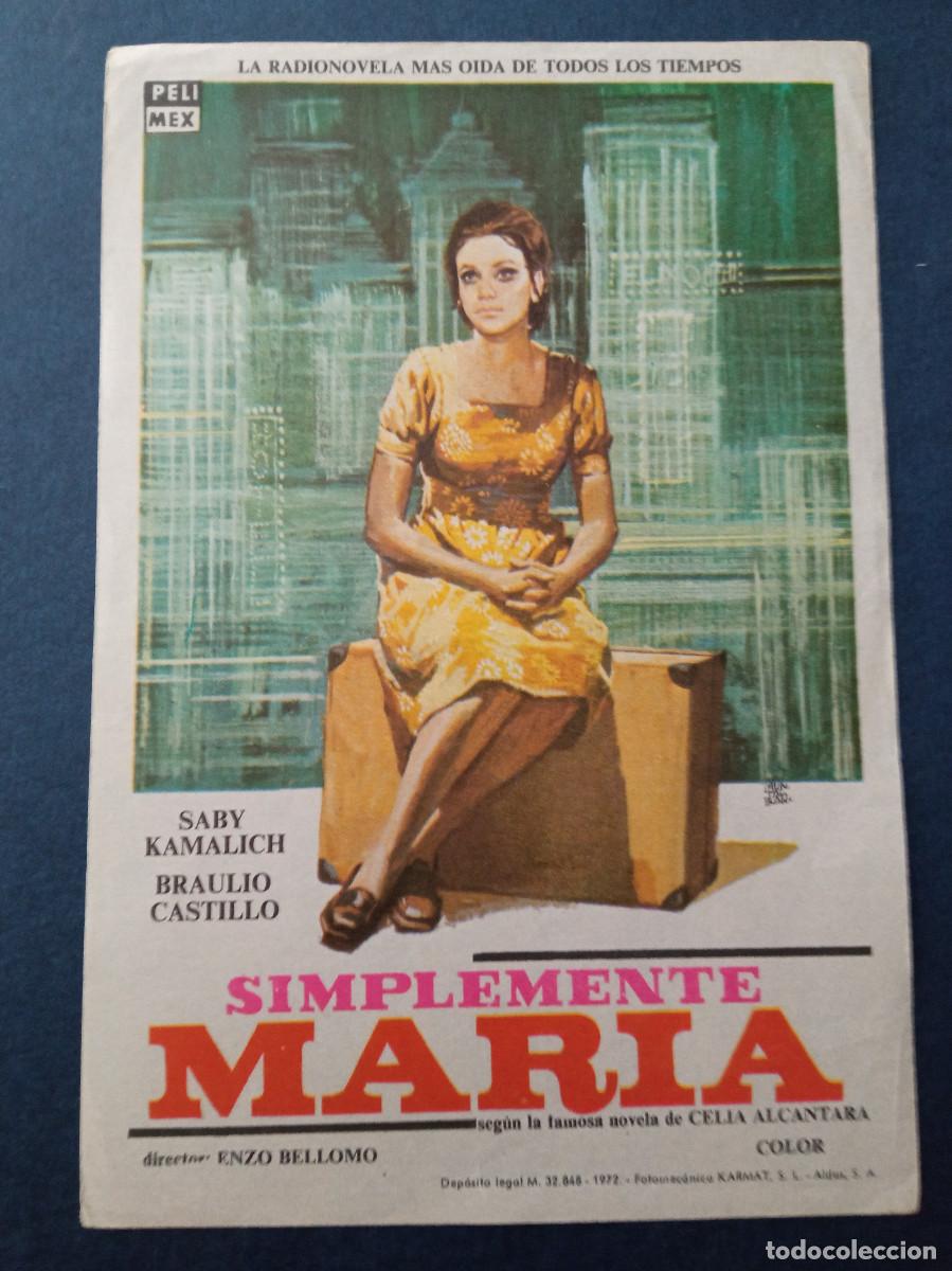  Flyers Publicitaires de films Anciens: SIMPLEMENTE MARIA