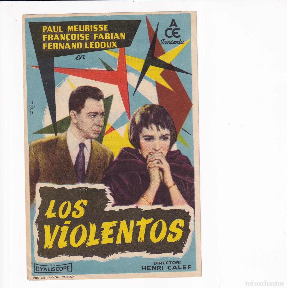 Cine: LOS VIOLENTOS .- PAUL MEURISSE - Foto 1