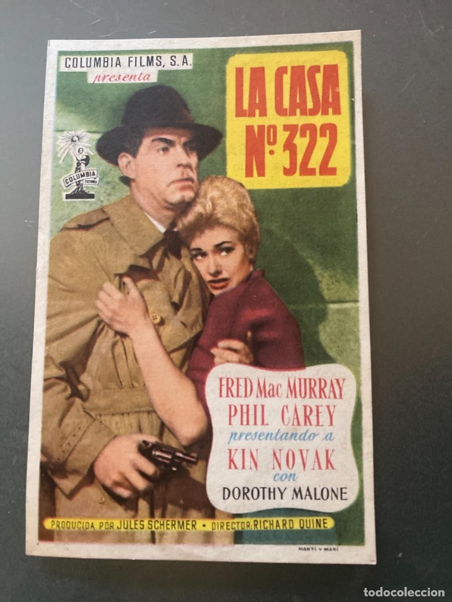 Cine: Programa Cine Copons 1957 la casa n&uacute;mero 322 - Foto 1