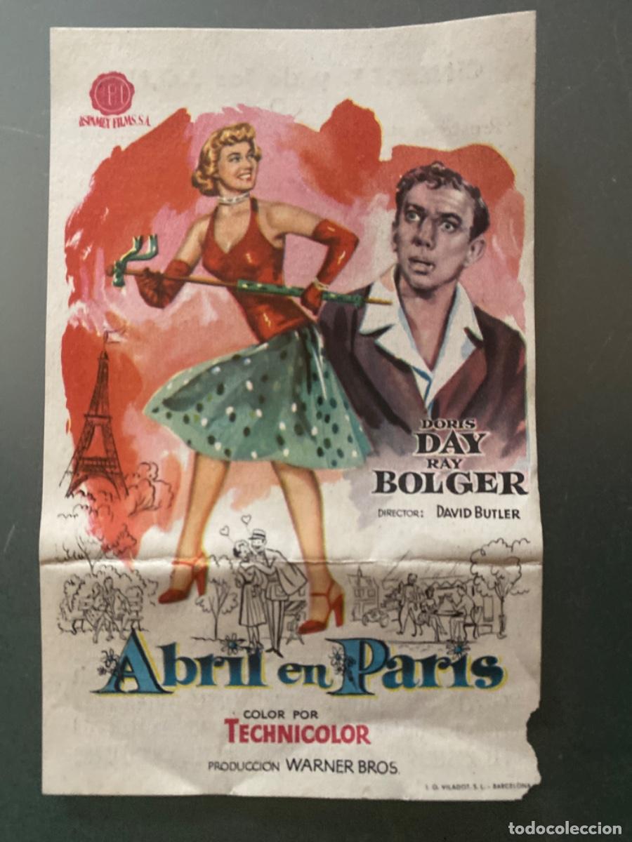 Cine: Programa Cine Copons 1957 Abril en Paris - Foto 1