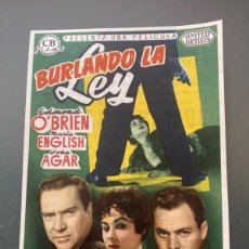 Cine: PROGRAMA CINE COPONS 1956 BURLANDO LA LEY. Lote 379901279