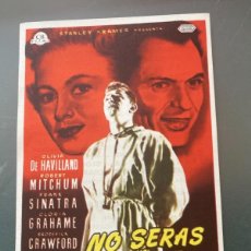 Cine: PROGRAMA CINE COPONS 1956 NO SERÁS UN EXTRAÑO. Lote 379901354