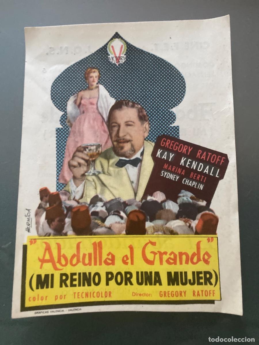 Cine: Programa Cine Copons 1956 Abdulla el Grande - Foto 1