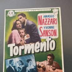 Cine: PROGRAMA CINE COPONS 1956 TORMENTO. Lote 379902194