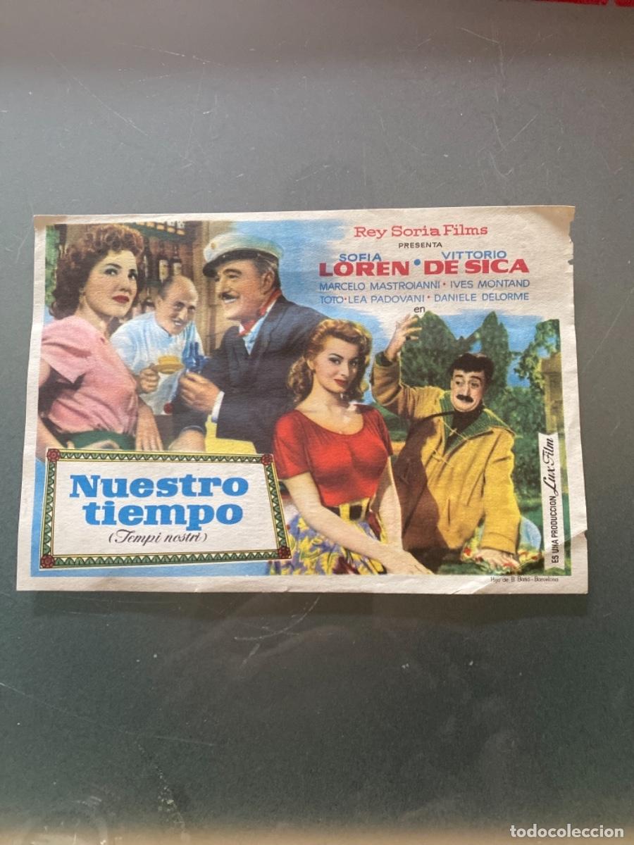 Cine: Programa Cine Copons 1956 Nuestro tiempo - Foto 1