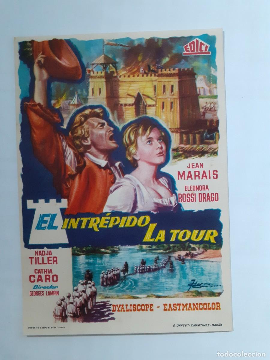  Foglietti di film di film antichi di cinema: EL INTR&Eacute;PIDO LATOUR-1958-GRAN JEAN MARAIS-AVENTURAS Y LANCES-MUY INTERESANTE-DIF&Iacute;CIL-LEA-8091
