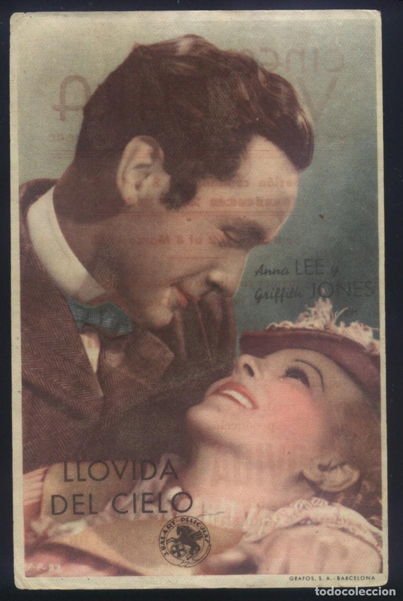  Flyers Publicitaires de films Anciens: Q-02168- LLOVIDA DEL CIELO (Young Man's Fancy) (CINEMA VERGARA) GRIFFITH JONES - ANNA LEE