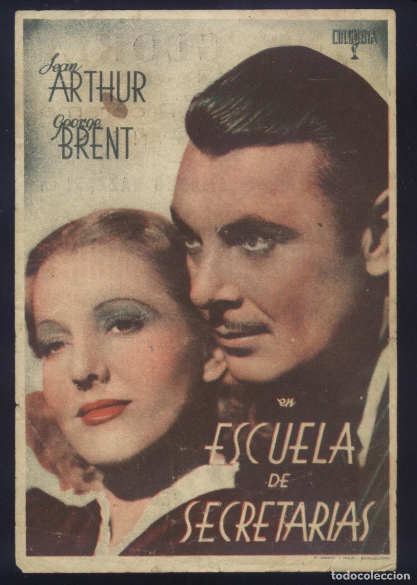  Flyers Publicitaires de films Anciens: Q-03920- ESCUELA DE SECRETARIAS (More Than a Secretary) (CINE GLORIA - ARGENTONA) Jean Arthur