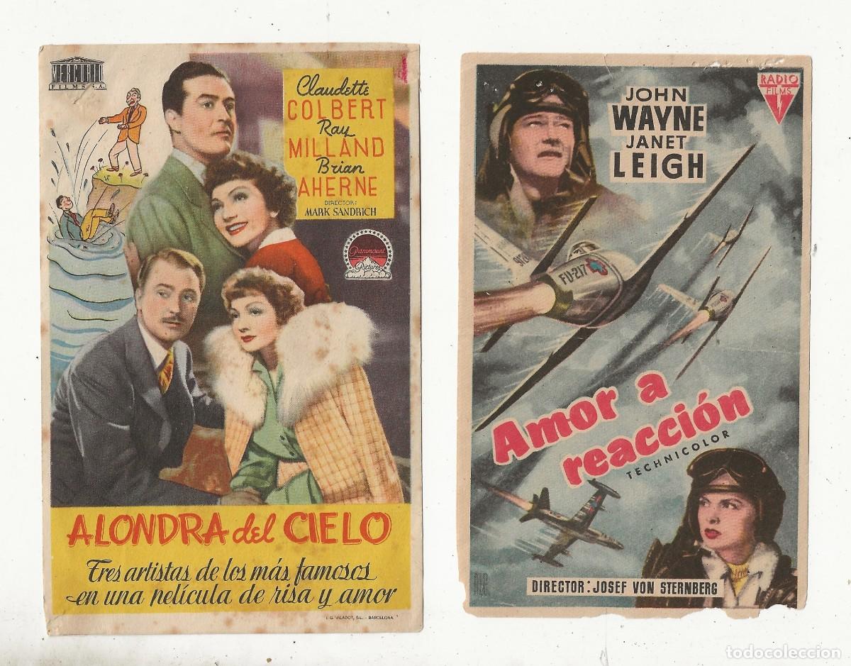 Cine: 2 PROGRAMAS DE MANO - AMOR A REACCI&Oacute;N - ALONDRA DEL CIELO - Foto 1
