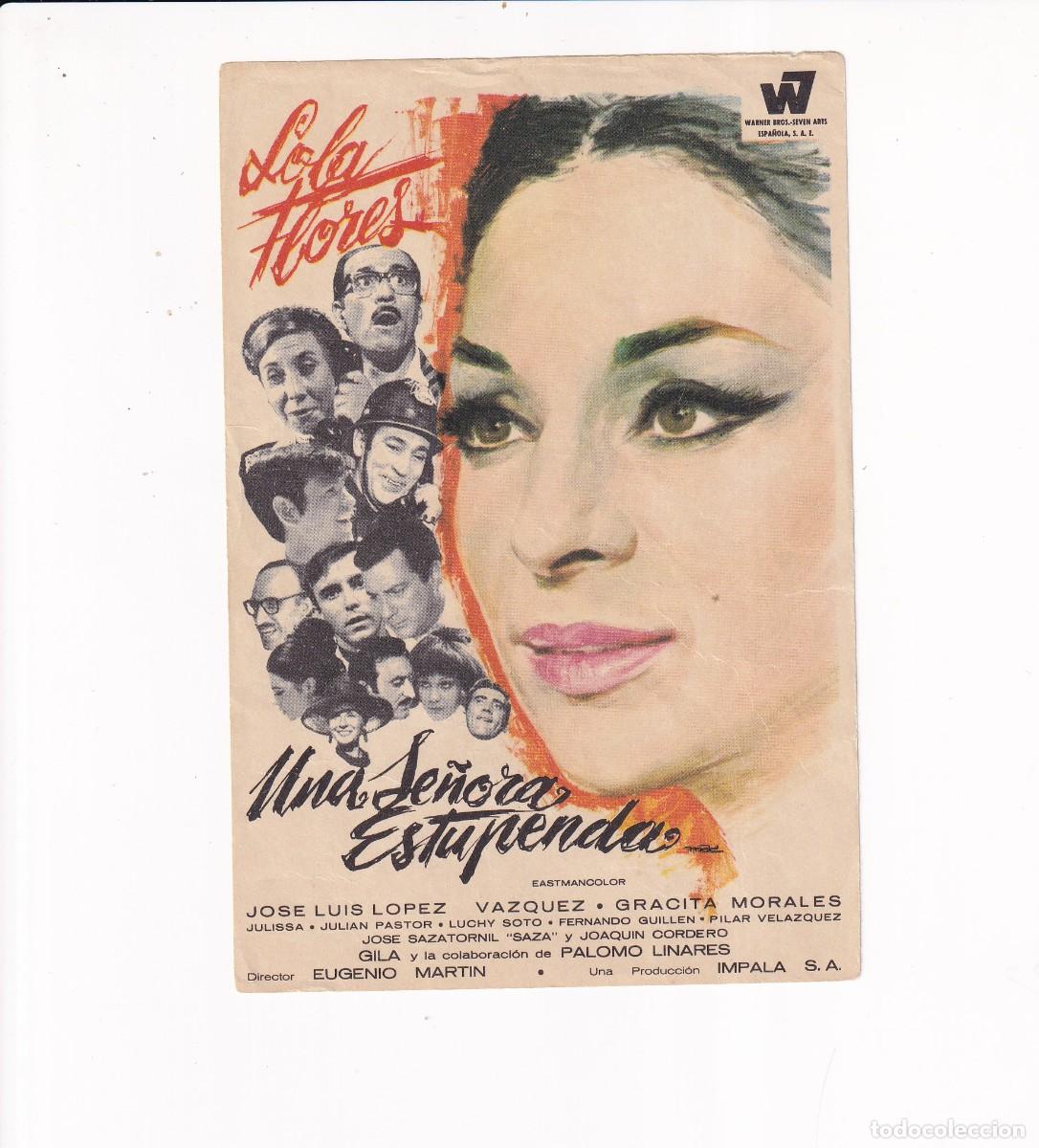 Cine: UNA SE&Ntilde;ORA ESTUPENDA .- LOLA FLORES .- SIN PUBLICIDAD